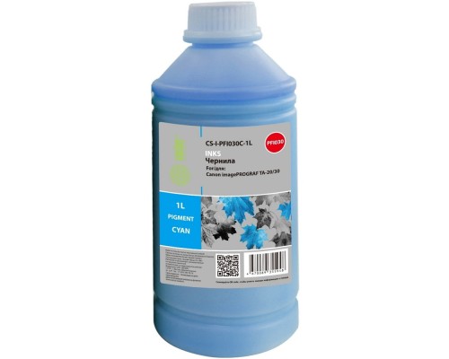 [расходные материалы] Чернила Cactus CS-I-PFI030C-1L PFI-030 голубой1000мл для Canon imagePROGRAF TA-20/30
