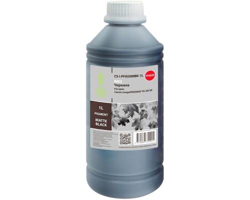 [расходные материалы] Чернила Cactus CS-I-PFI030MBK-1L PFI-030 черный матовый1000мл для Canon imagePROGRAF TA-20/30