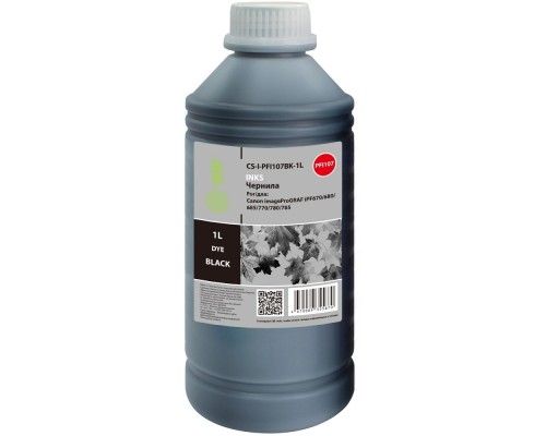 [расходные материалы] Чернила Cactus CS-I-PFI107BK-1L PFI-107 черный1000мл для Canon imageProGRAF iPF670/680/685/770/780/785