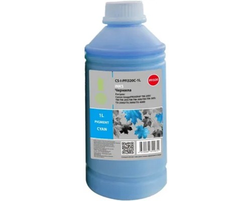 [расходные материалы] Чернила Cactus CS-I-PFI320C-1L PFI-320/120 голубой1000мл для Canon imagePROGRAF TM-200/TM-205/TM-300/TM-30