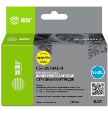 Картридж струйный Cactus CS-L0S70AE-R 953XL черный (54мл) для HP OJ Pro 7740/8210/8218/8710/8715