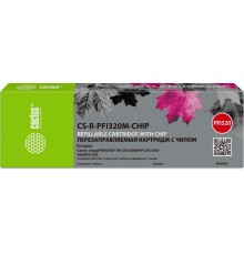 Картридж перезаправляемый струйный Cactus CS-R-PFI320M-CHIP PFI-320M пурпурный (260мл) для Canon imagePrograf TM-200/200MFP/205/300/300MFP/305/250/255/350/355 с чипом