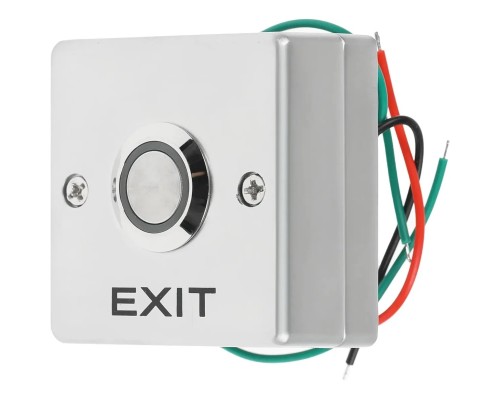 [Аксессуары для домофонов] Кнопка выхода Tantos TS-CLACK light  накладная, металическая, с подсветкой