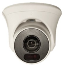 Видеокамера Tantos TSi-Ee85FD Активная защита, IP видеокамера уличная купольная с ИК подсветкой, 8-мегапиксельная (4К), тревожная подсветка (красный+синий стробоскоп), сирена.