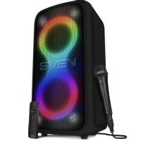 Колонка порт. Sven PS-1000 черный 160W 1.0 BT/3.5Jack 10м 8000mAh (SV-022686)