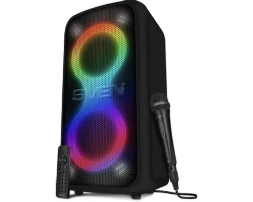 [Колонки] Колонка порт. Sven PS-1000 черный 160W 1.0 BT/3.5Jack 10м 8000mAh (SV-022686)