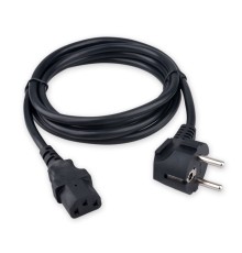 Гарнизон Кабель питания Schuko-C13, 3x1.0мм2, 16A, CCA, с заземлением, 1.8м, черный, пакет (GPC-186-1-1.8M)