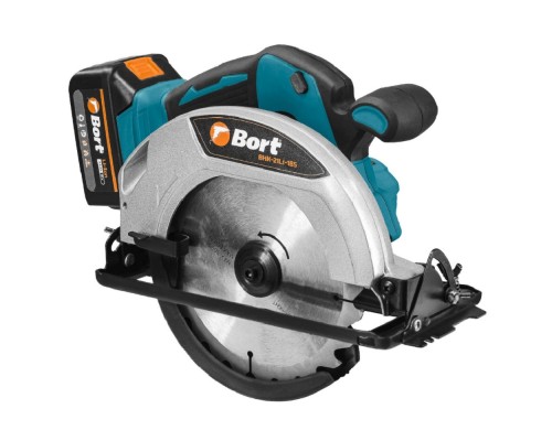 [Пилы] Bort BHK-21LI-185 ПИЛА ЦИРКУЛЯРНАЯ АККУМУЛЯТОРНАЯ [93418590] {акб 2*3,0 АЧ + ЗУ, АКБ Makita 18V LXT, 0-3800 об/мин, диск 185 мм, 20 мм, 3 кг, аксессуаров 2 шт }