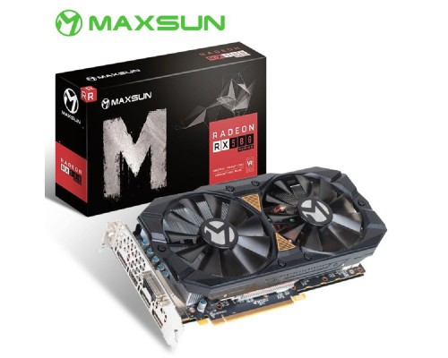 [Видеокарта] Видеокарта MAXSUN MS-RX580 8Gb GDDR5, 256bit,1206/6000Mhz,  3*DP/HDMI/DVI, 2 FAN (MS-RX580 2048SP Big Mac Plus 8G) RTL