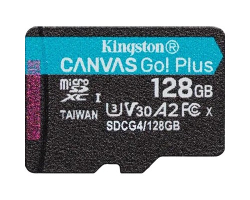[Карта памяти ] Micro SecureDigital 128GB Kingston SDCG4/128GBSP Canvas Go! Plus V30 A2 w/o adapter