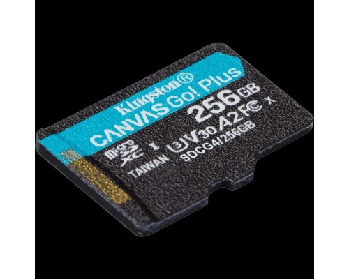 [Карта памяти ] Micro SecureDigital 256GB Kingston SDCG4/256GBSP Canvas Go! Plus V10 A2 w/o adapter