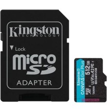 Micro SecureDigital 512GB Kingston SDCG4/512GB Canvas Go! Plus V10 A2 + adapter