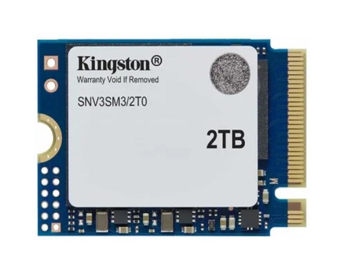 [накопитель] Kingston SSD NV3, 2000GB, M.2(22x30mm), NVMe, PCIe 4.0 x4, 3D TLC, SNV3SM3/2T0