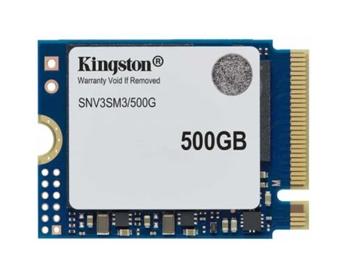 [накопитель] Kingston SSD NV3, 500GB, M.2(22x30mm), NVMe, PCIe 4.0 x4, 3D TLC, SNV3SM3/500G