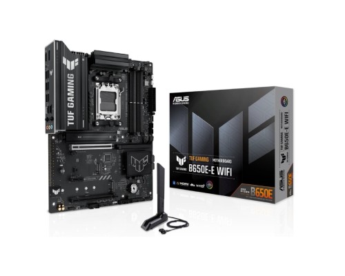[Материнская плата] ASUS TUF GAMING B650E-E WIFI, AM5, B650, 4*DDR5, 4*SATA, 3*M.2, 4*USB 3.2, 3*USB 2.0, Type-C, 3*PCIx16, 1*PCIx1, DP+HDMI, ATX; 90MB1LT0-M0EAY0
