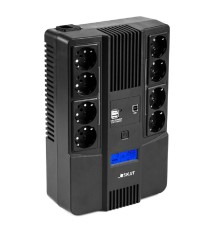 ИБП Бастион SKAT-UPS 1000-AID-IN-1x9-8 {Line-interactive, 1000/600Вт, LCD-дисплей, USB/ RJ-45, АКБ 1х 9Ач, сверху ЕВРО 4+4, реестр МПТ} (8934)