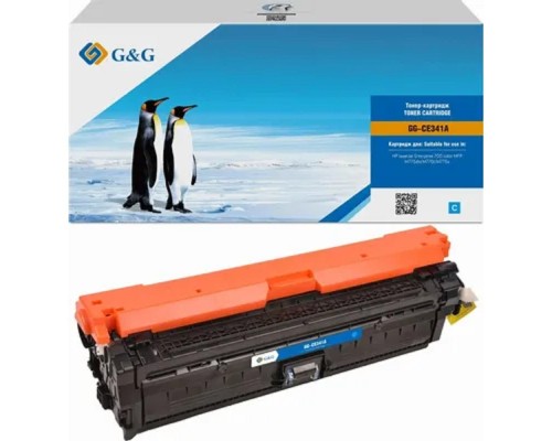 [Расходные материалы] Картридж лазерный G&G GG-CE341A голубой (15000стр.) для HP CLJ M775