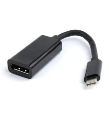 Bion Переходник USB Type-C - HDMI (M/F), 4K@30Hz, пластиковый корпус, 0.10 м [BXP-A-USBCM-HDMIM-P]