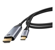 Bion Кабель USB Type-C - HDMI (M/M), 4K@60Hz, металлический корпус, 2 м [BXP-CC-USBCM-HDMIM-M]
