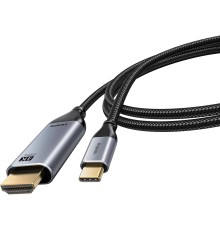 Bion Кабель USB Type-C - HDMI (M/M), 4K@60Hz, металлический корпус, 2 м [BXP-CC-USBCM-HDMIM-M]