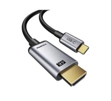 Bion Переходник USB Type-C - HDMI (M/F), 4K@60Hz, металлический корпус, 0.10 м [BXP-A-USBCM-HDMIF-M]