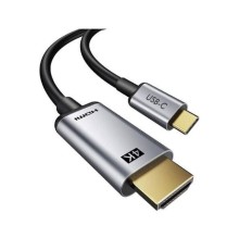 Bion Переходник USB Type-C - HDMI (M/F), 4K@60Hz, металлический корпус, 0.10 м [BXP-A-USBCM-HDMIF-M]