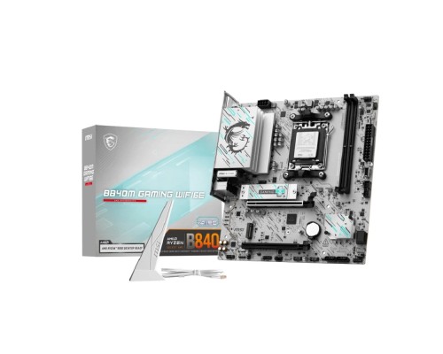 [Материнская плата] Материнская плата MSI B840M GAMING WIFI6E SocketAM5 AMD B840 2xDDR5 mATX AC`97 8ch(7.1) 2.5Gg RAID+HDMI+DP