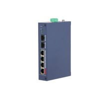 DAHUA DH-CHS4206-4ET-90 4-портовый PoE коммутатор управляемый 4 RJ45 10/100Мбит/с (PoE/PoE+/Hi-PoE), 2 SFP 1000Мбит/с (uplink);  PoE: порт 1 до 90Вт IP30, IK06; монтаж на DIN-рейку