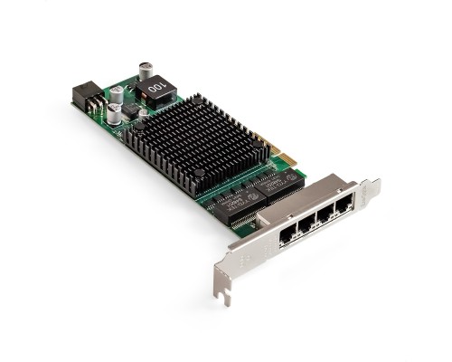 [USB-концентраторы] Exegate EX299014RUS Сетевой адаптер ExeGate EXE-I350-T4V2-PoE (PCI-E x4 v2.1, порты 4xRJ45 PoE (медные, с поддержкой PoE), 10/100/1000Mbps, Gigabit Frame Grabber NIC Intel Chipset NHI350AM4)