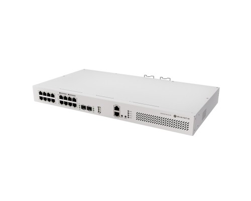 [Сетевое оборудование] MikroTik CRS418-8P-8G-2S+RM Коммутатор L2+L3, 17*RJ45 1Gbit, 8*Poe out, 2*SFP+