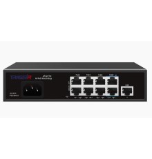 Коммутатор неуправляемый TRASSIR TR-NS1109-120-8PoE Fast Ethernet РоЕ оснащен восемью РоЕ-портами RJ-45 и 1 uplink-портом 10/100 Мбит/с. Дальность пер