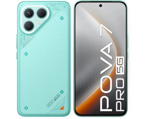 [смартфон] Tecno Pova 7 Pro 5G 256Gb 12Gb зеленый моноблок 3G 4G 2Sim 6.78
