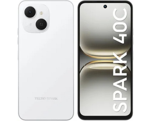 [смартфон] Tecno Spark 40C 8+256Gb белый