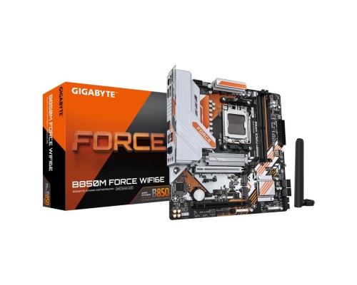 [Материнская плата] Материнская плата Gigabyte B850M FORCE WF6E SocketAM5 AMD B850 2xDDR5 mATX AC`97 8ch(7.1) 2.5Gg RAID+HDMI+DP