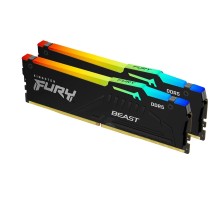 Kingston 64GB 6000MT/s DDR5 CL36 DIMM (Kit of 2) FURY Beast RGB KF560C36BBE2AK2-64