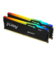 Kingston 64GB 6000MT/s DDR5 CL36 DIMM (Kit of 2) FURY Beast RGB KF560C36BBE2AK2-64