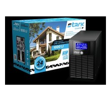 ИБП STARK SC 1000 LI {1000ВА/600Вт, Line-Interactive, на пол, 140-300В, 4хЕВРО, Чистый синус, SNMP, AS400, БЕЗ АКБ - внешние батарея х1 9-400Ач}