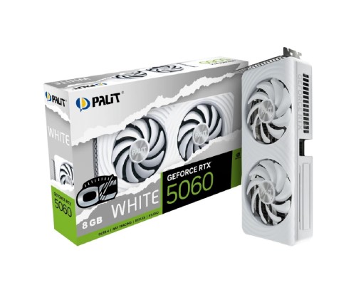 [Видеокарта] Видеокарта PCIE16 RTX5060 8GB PA-RTX5060 WHITE OC 8GB PALIT