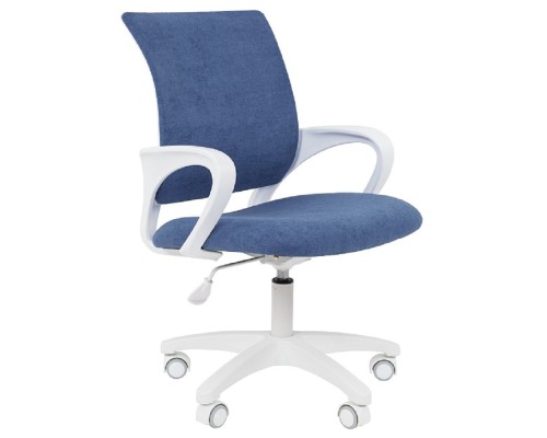 [Офисные кресла] Кресло Chairman Kids 103 Россия ткань M морской, белый пластик LT (7198245)