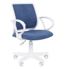 Кресло Chairman Kids 112 Россия ткань M морской, белый пластик (7197275)