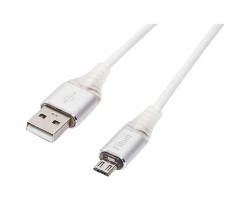 [кабель] Filum Кабель интерфейсный FL-CPro-U2-AM-microBM-L1 USB 2.0, 1 м., 2A, индикатор заряда, разъемы: USB A male- USB micro B male, пакет. (956492)