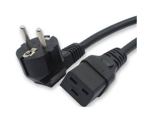 [кабель] Кабель питания Filum FL-PC-SH90/C19-C3-3.0-BK ПВС-АП 3x2.5 CEE 7/7(Schuko) угловая - C19, 220/250В, 16А, чёрный, 3м (974709)
