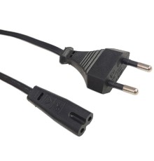 Кабель питания Filum FL-PC2.5-EU-C7-3M CEE 7/16 -С13, 2х0.5, 220В, 2.5A, чёрный, 3.0м (1115457)