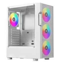 XASTRA Корпус A302 4FRGB White ATX/Mesh/ tempered glass / 4x120mm FC120-FRGB fans/A302-WH-FC120FRGB-4F-GL