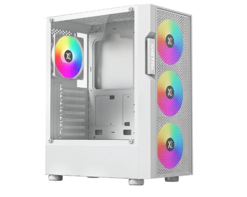[Корпуса] XASTRA Корпус A302 4FRGB White ATX/Mesh/ tempered glass / 4x120mm FC120-FRGB fans/A302-WH-FC120FRGB-4F-GL