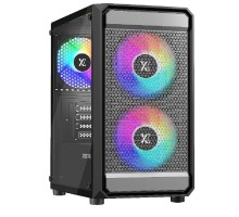 XASTRA Корпус A303M 3FRGB Black mATX/Mesh/ tempered glass / 2x140mm + 1x120mm  FRGB fans/ A303M-2FC14F-1FC12F
