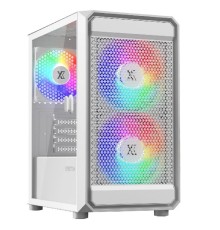 XASTRA Корпус A303M 3FRGB White mATX/Mesh/ tempered glass / 2x140mm + 1x120mm FRGB fans/ Door/ A303M-2FC14F-1FC12F-D-WH
