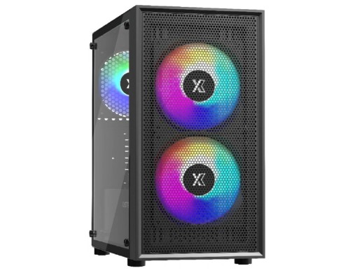 [Корпуса] XASTRA Корпус A305M 3FRGB Black mATX/Mesh/ tempered glass / 2x140mm + 1x120mm FRGB fans/ A305M-2FC14F-1FC12F