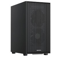XASTRA Корпус A307M 2BK SI Black mATX/Mesh/Metal left panel / 2x120mm PWM FC black fans/ A307M-2FC12BK-SI