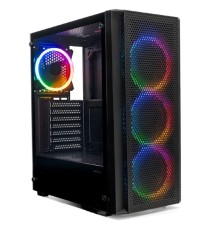 XASTRA Корпус A311 4FRGB  Black ATX/Mesh/ full-size TG / 4x120mm FR120-FRGB fans/ A311-4FR12F